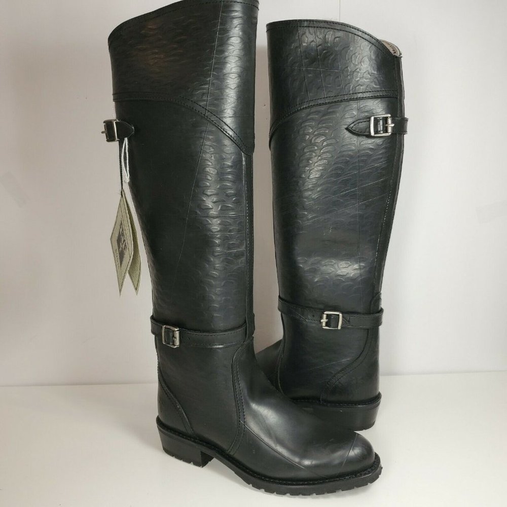 Frye Women boots Dorado knee high tall Rubber sz 5.5-6